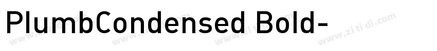 PlumbCondensed Bold字体转换